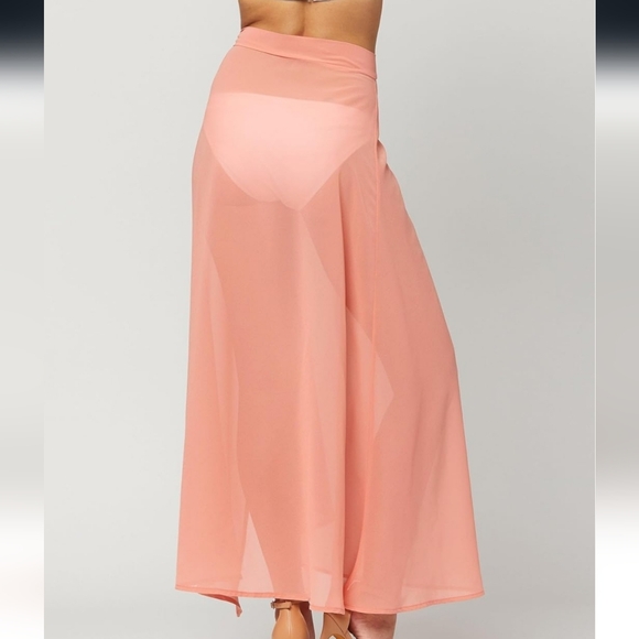 Chic Coral Swim Sarong for Women - Picture 7 of 7